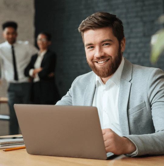 Cheerful Young Caucasian Businessman 1